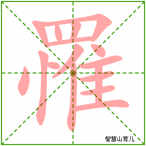罹的笔顺