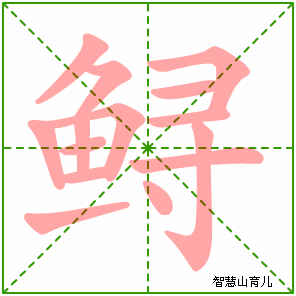 鲟的笔顺
