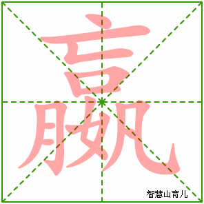 嬴字写法 嬴的笔顺