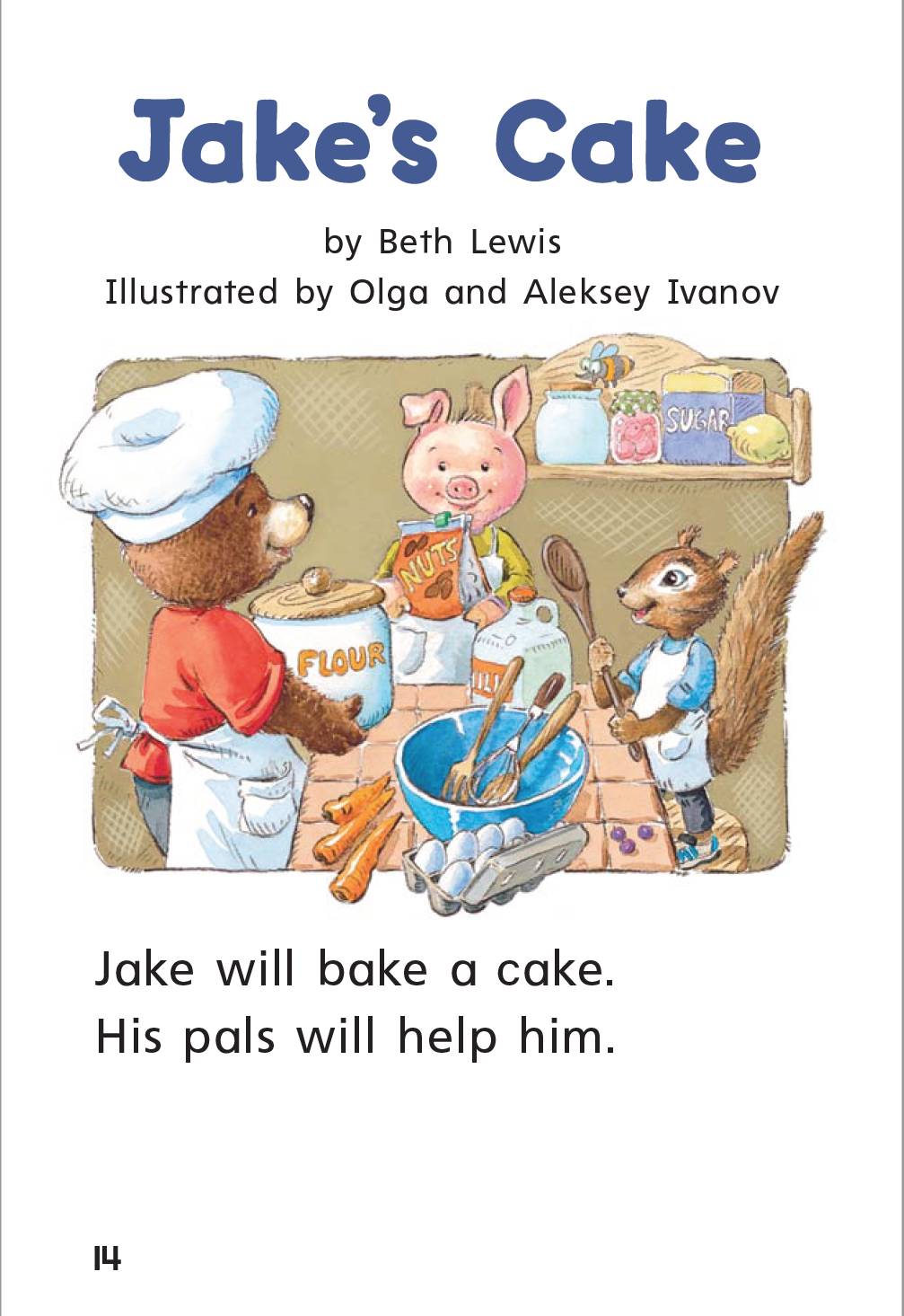 一年级英文绘本互动阅读《jake"s cake》 2016-09-27