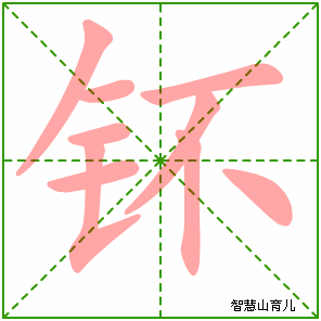 钚的笔顺 笔画数:9 拼音:bù 部首:钅 - 智慧山