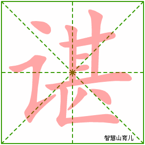 谌的笔顺拼音及解释