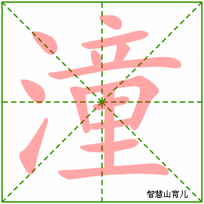 潼的笔顺拼音及解释