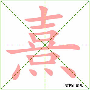 熹的笔顺 笔画数：16 拼音：xī 部首：灬 - 智慧山