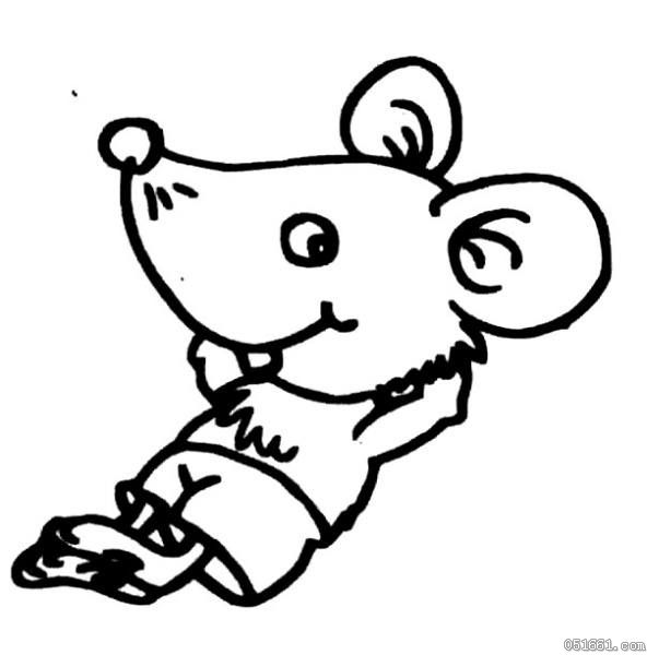 尼姆的老鼠简笔画图片